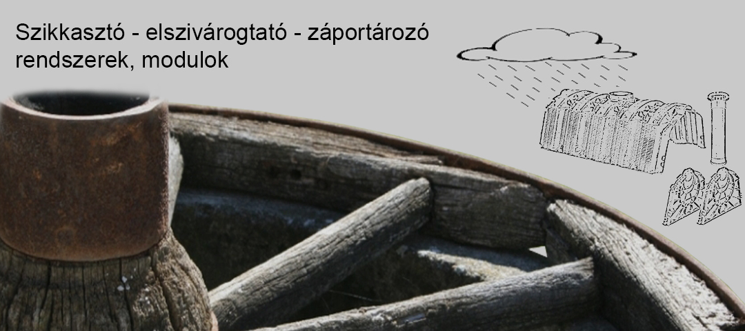 Elszivárogtató, szikkasztó, záportározó blokk, alagút