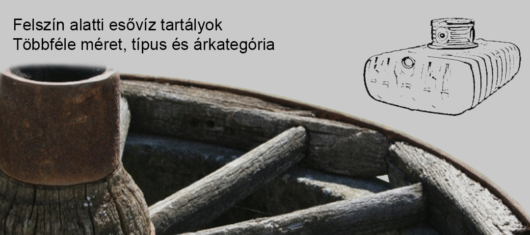 Föld alatti esővíz tartály, víztározó