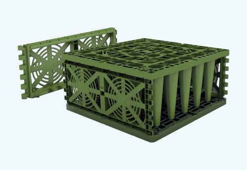 Graf Ecobloc esővízgyűjtő szikkasztó, 225 literes, környezetbarát vízmenedzsment.