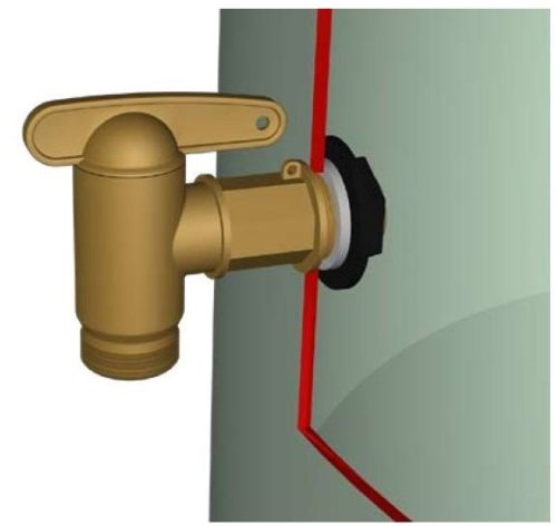 Aqua quick esővízgyűjtő leeresztőcsap