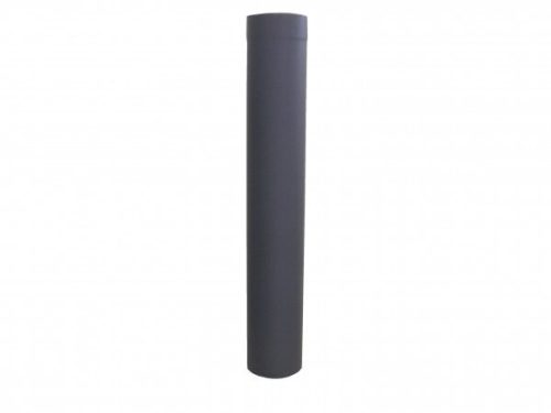 Füstcső kályhacső vékonyfalú, 100 mm, 800 mm, rugalmas csővezeték.