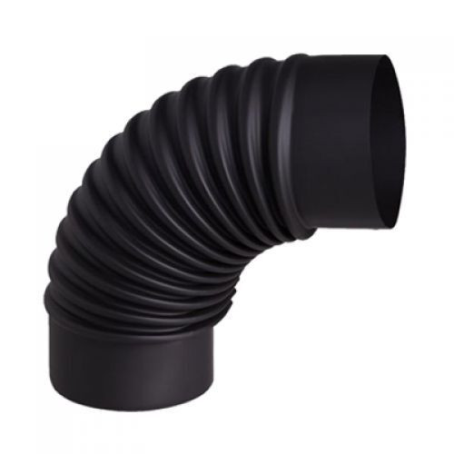 Fekete Füstcső Könyök 150/90° - 1 mm