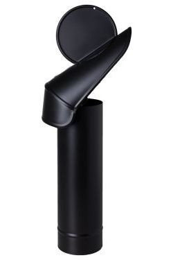 Szélkakas fekete 120 mm