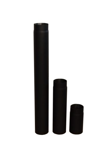 Erős és tartós 120 mm átmérőjű, 500 mm hosszú vastag kályhacső, megbízható használatra.