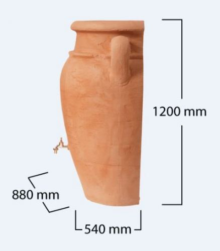 Graf esővízgyűjtő tartály Antik Fali Amphora, dekoratív és funkcionális.