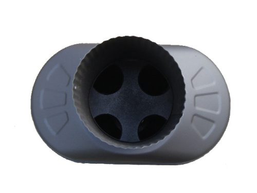 120 mm átmérőjű, kompakt Hődob hőfokozó, kisebb tüzelőberendezésekhez.