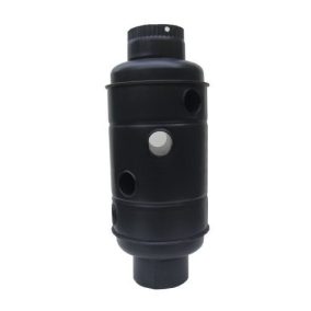 530x120 mm átmérőjű csőves hőfokozó, hatékony hőleadás.