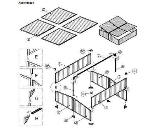 Mini Üvegház Alumínium Vázzal 100 x 120 x40 cm