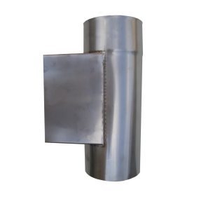 Padlástéri (köztes) tisztító idom, saválló rozsdamentes acélból 1 mm falvastagsággal.