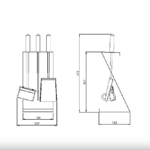 Kandalló tisztító készlet 3 db-os Nordflam LARGO