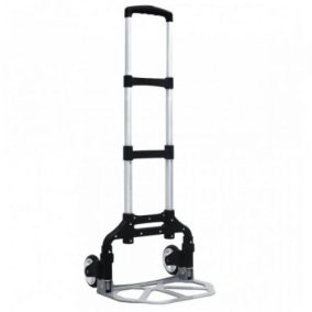 Összecsukható, alumínium molnárkocsi, könnyű és helytakarékos.