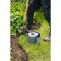 Szegély újrahasznosított szürke PE 15 cm x 10 m