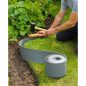 Szegély újrahasznosított szürke PE 15 cm x 10 m
