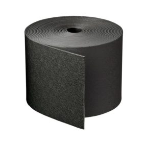 Szegély újrahasznosított fekete PE 15 cm x 10 m