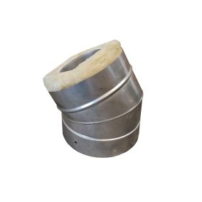 Szigetelt kémény könyök 30°-os 130/225