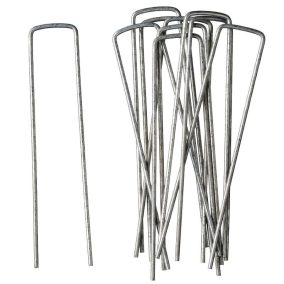 Kerti rögzítőkapcsok, 14x3 cm, erős és tartós műanyag.