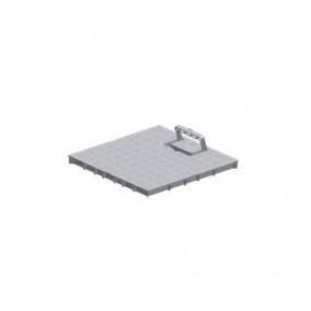 Víznyelő akna fogantyús fedlap 200