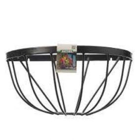 Fali virágtartó, felgomb, kovácsoltvas, 40 cm, attraktív kialakítás.