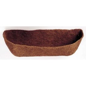 Hosszúkás, 61 cm-es kókuszbeles, elegáns és természetes növénytartó.