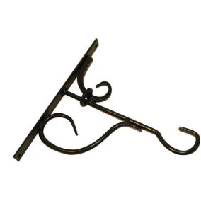 Fali virágtartó, kovácsoltvas, dekoratív és tartós.