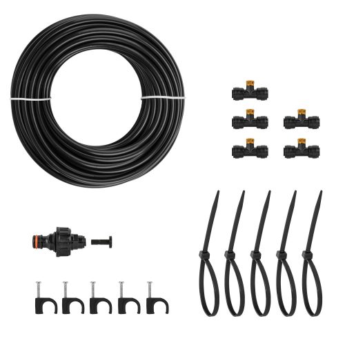 7,5 méter tömlő, 5 párafúvó