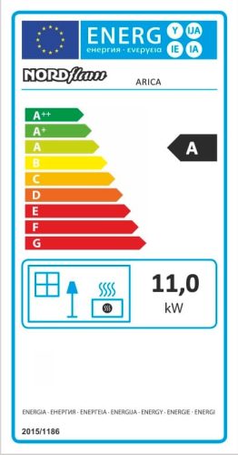 Öntvény Kandalló Nordflam Arica Eco 11 kW
