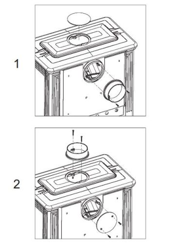 Öntvény kandalló Tena