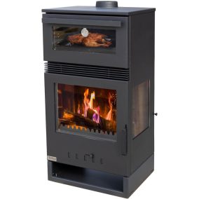 TKS-15 kandalló háromoldali üvegezéssel, amely minden irányból élvezhető tűzlátványt nyújt.