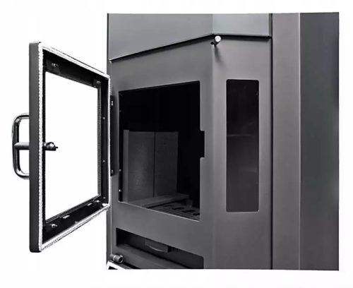 Modern és elegáns Diplomat Inox kandalló, amely bármely beltér központi eleme lehet.