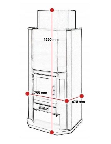 Modern és elegáns Diplomat Inox kandalló, amely bármely beltér központi eleme lehet.